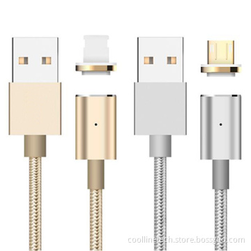 MagneticUSB Cable, USB A to Lightning Cable / Type C Cable / Micro USB Cable, Fast Charging and Data Sync Magnetic USB Cable
